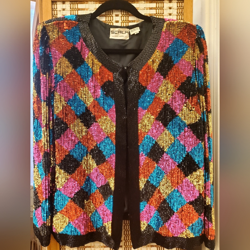 Designer sequin duster